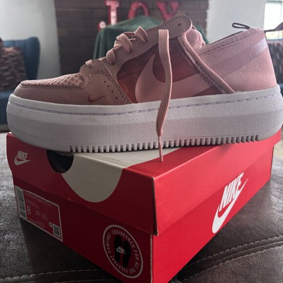 Nike Womens Court Vision Alta TXT 'Rust Pink' - Picture 1 of 11